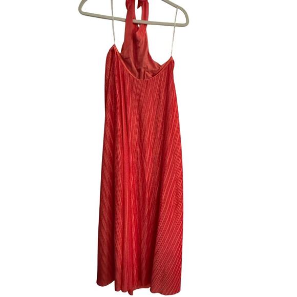 NWT FRNCH Women's Orange Manelle Fluid Cut Crew Neck A-line Dress Size Small - Picture 9 of 12